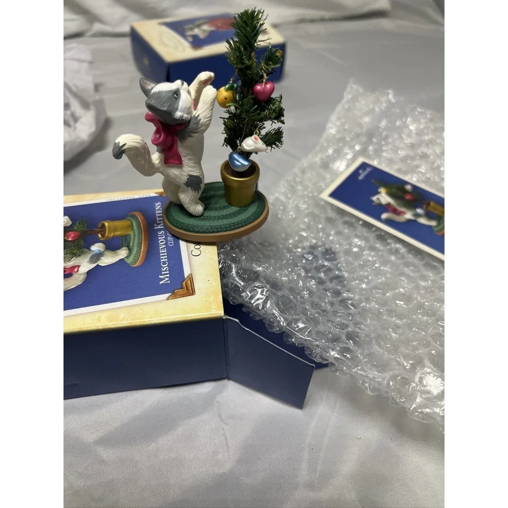 Hallmark Keepsake Mischievous Kittens Ornaments Lot of 4 Series in Packaging